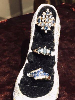 Beautiful sapphire rings