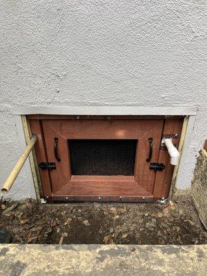 Custom Crawlspace Door