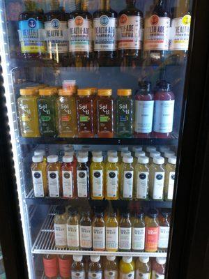 They have it all kombuchas. solti, cold pressed juices.