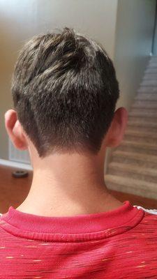 Chopped off my son's hair and didn't say anything...