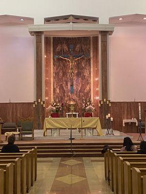 Adoration of the Blessed Sacrament.