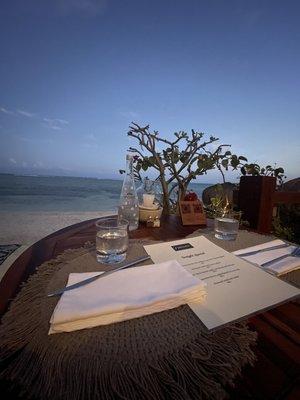 The picture speaks for itself!  Pandano restaurant at Jashita Tulum.