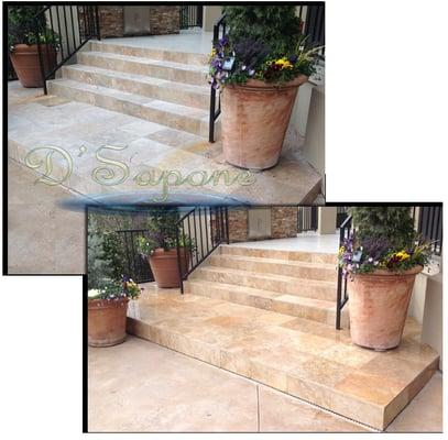 outside sealing and polishing of natural stone.