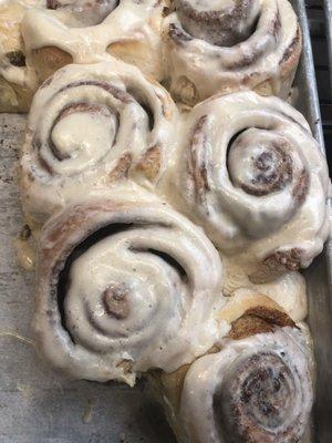 Their delicious, mouth watering cinnamon rolls.