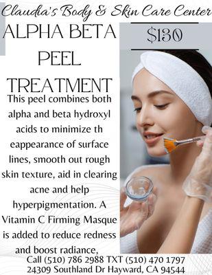 This is one of many different treatments we offer! If you are interested in learning more see our Rejuvenating Facials on our website!