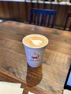 organic salted maple latte