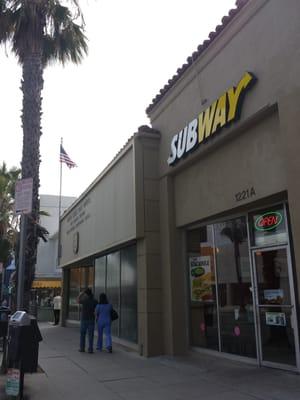 Our restaurant is located near the intersection of Wilshire and Euclid Street.