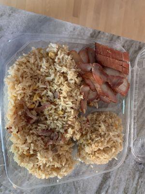 Pork Fried Rice and BBQ Pork