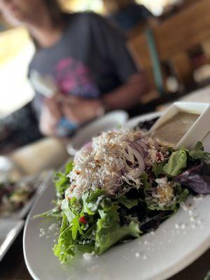 Pineapple Salad with tropical jerk dressing