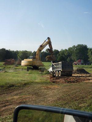 Building pond