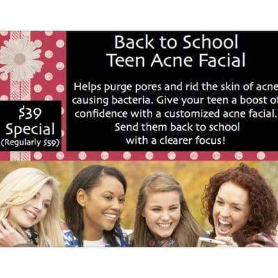 Teen Acne Facials on Deal