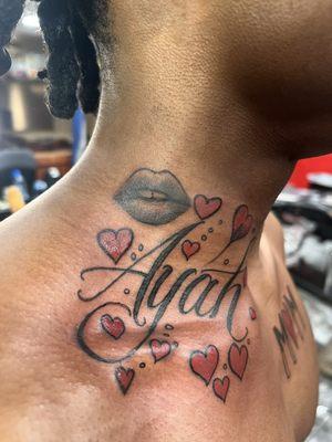 Custom letters and lips!!