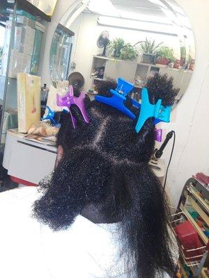 Natural Hair Blowout