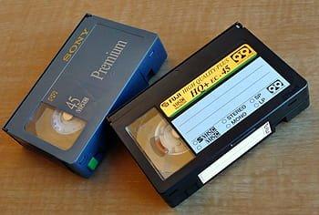 Camcorder video tapes preserved on DVD.