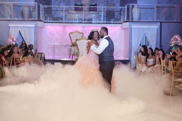 Cloud effects for the father/daughter dance