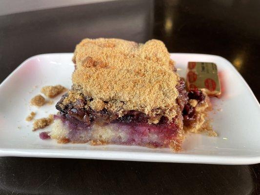 This marionberry coffee cake is worth coming here just for this!