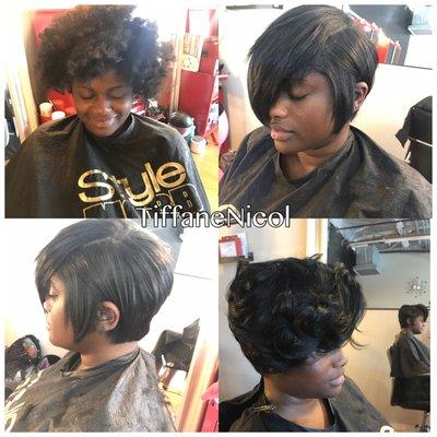 Healthy hair care with cut and style