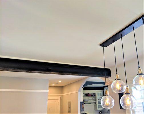 Increase light into your kitchen space with a structural steel beam