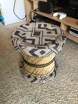 A bamboo stool