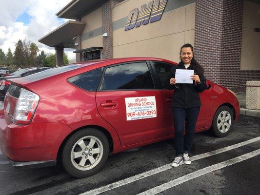 congratulations to Maria Jimenez for passing her DMV Driving test ! great job !