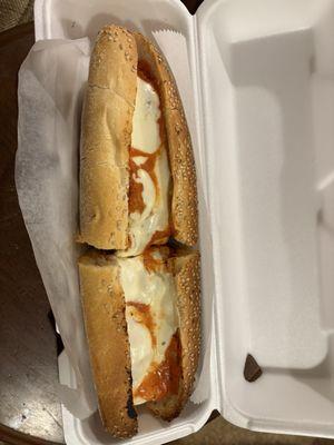 Chicken parm grinder