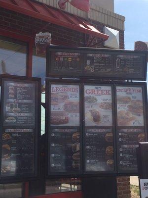 Drive thru menu snapshot