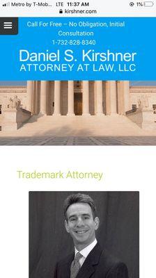 Daniel S Kirshner - Trademark Attorney