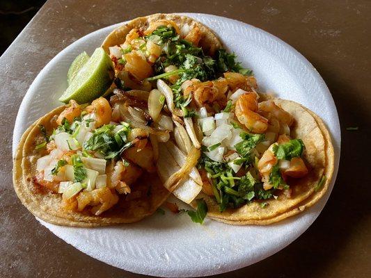 Shrimp tacos