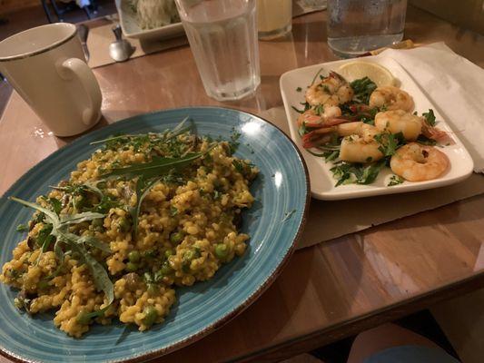 Risotto allo Scoglio with shrimp