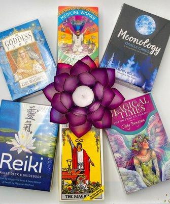 We have many options of different decks for the Tarot and Oracle enthusiasts.