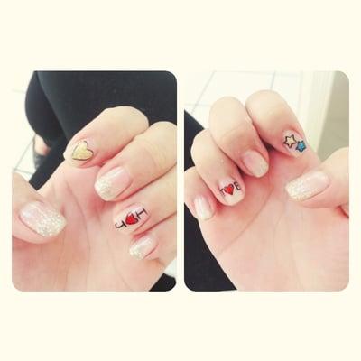 Valentine nails