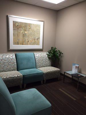 The waiting area at The Laser & Rejuvenation Center at Gold Skin Care Center