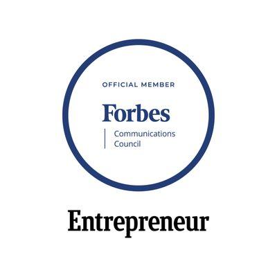 Proud member of the Forbes Communications Council and Entrepreneur Leadership Network.