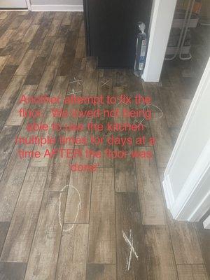 Failed floor install