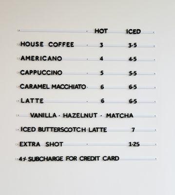 Menu (Coffee)