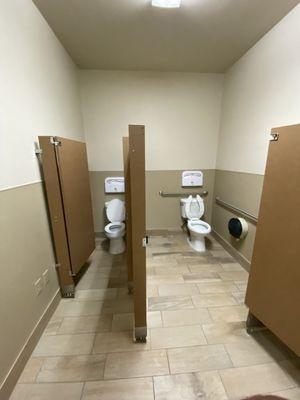 Newly Painted Restrooms