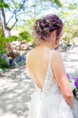 Final wedding hairstyle