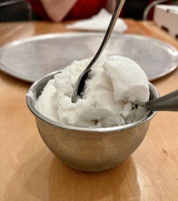 Coconut vanilla ice cream.