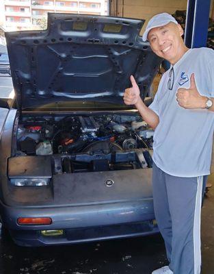 Happy my 1987 Nissan 300ZX got her radiator!! The other one was JUNK and FALLING APART.