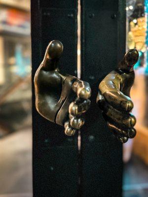 Cool door handles