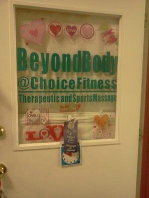 Choice also has Beyond Body Therapeutic and Sports Massage 
 Make an appointment today! Call Judy 978-595-1648