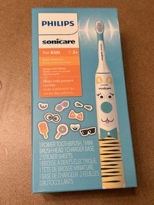 this toothbrush is recommended by the dentist here, for kids!