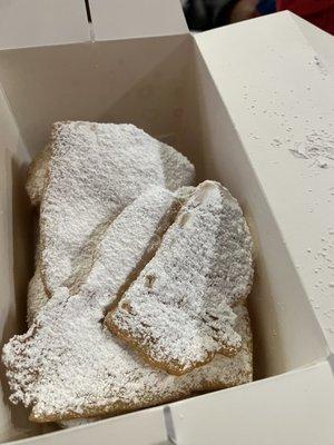 Nothing like the pictures they post of the star beignets or the square pillow shaped beignets. They were more like deflated blobs ‍