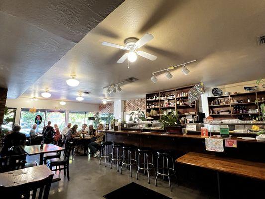 Interior of restaurant