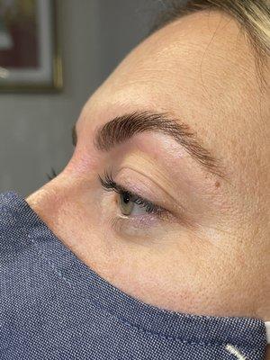 Eyebrow lamination will help give your tails a fuller effect