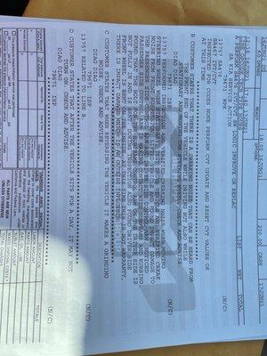 Kia written proof after car inspection stating that this car is in fact salvaged and has been in an accident and not new