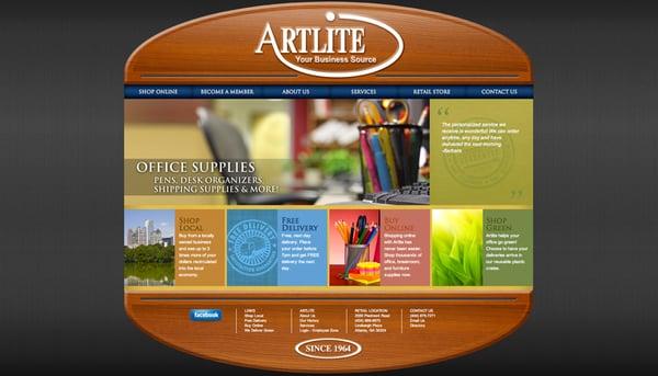 Portfolio Website: Created for Artlite Office Supply