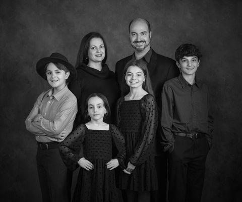 Black & White Classic Family Portrait