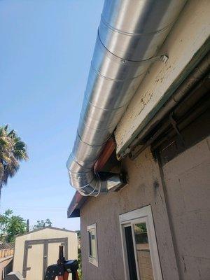 External lined custom ductwork