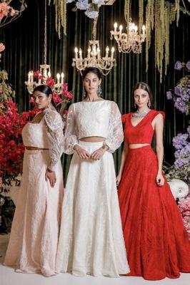 Classic Bridal Lehenga Colors in Modern Silhouettes